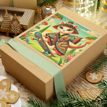 Dragon Dance on Wheels Kiss-Cut Stickers (4 Sizes)
