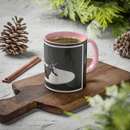 “Goat” (“Blesbok”) by Samuel Jessurun de Mesquita Colorful Mugs, 11oz
