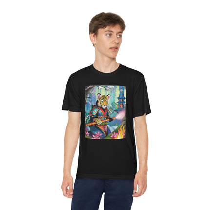 Cyberpunk Leopard Youth Competitor Tee