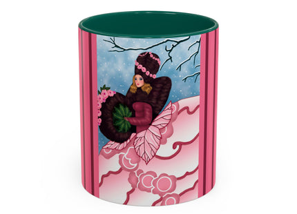 Winter Rose Empress Colorful Mugs (11oz, 15oz)