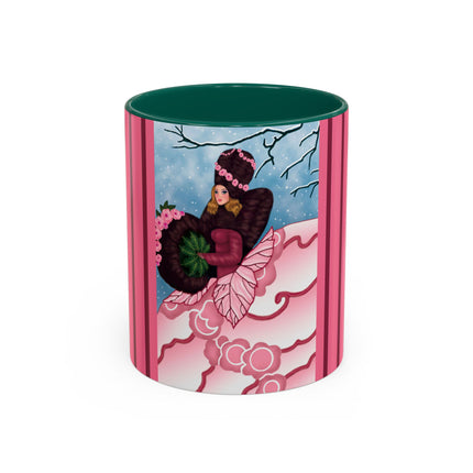 Winter Rose Empress Colorful Mugs (11oz, 15oz)
