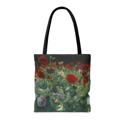 Poppies (A Study of Poppies for Carnation, Lily, Lily, Rose) by John Singer Sargent Tote Bag (AOP)