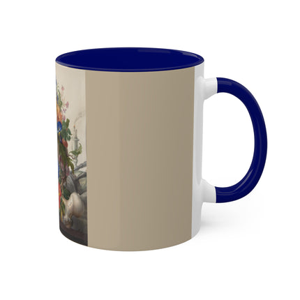 Vanitas Still Life by Herman Henstenburgh Colorful Mugs, 11oz