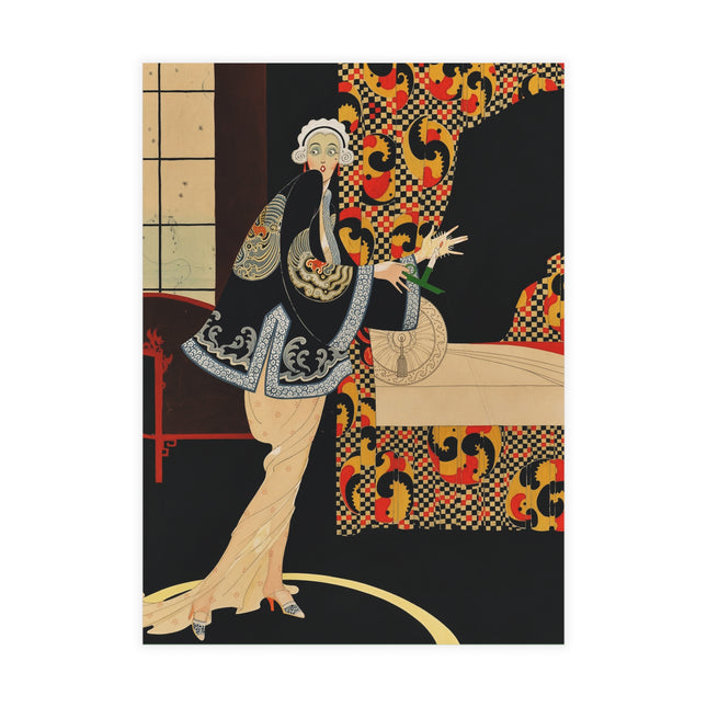 🎭🖤 The Lady Of The Art Deco Salon Postcard Bundles – Art Deco Fashion Elegance