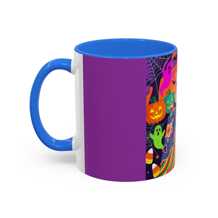 🌈👻 The Rainbow Ghost Masquerade Colorful Mug – Colorful Halloween Charm