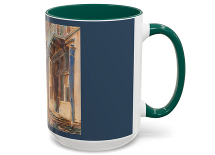 Gondola Moorings on the Grand Canal by John Singer Sargent Colorful Mugs (11oz, 15oz)