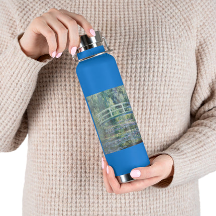 Water Lilies and Japanese Bridge by Claude Monet Copper Vacuum Insulated Bottle, 22oz