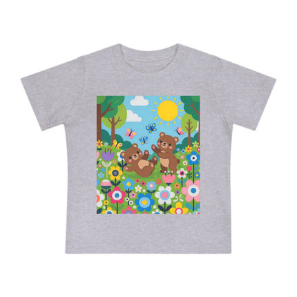 Woodland Bear Cubs at Play Baby T-Shirt – A Forest Full of Joy