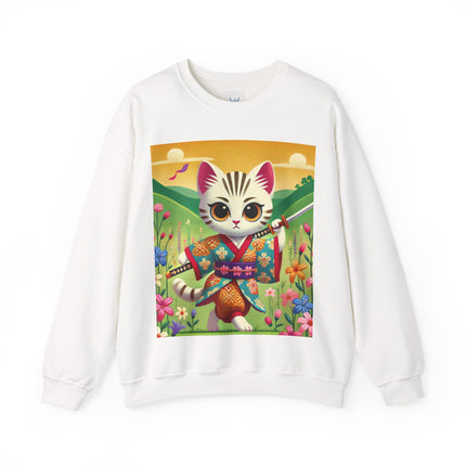 Samurai Kitten Unisex Heavy Blend™ Crewneck Sweatshirt