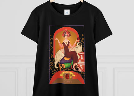 January & Garnet (from the Gem Series) by Sofia Chiostri Women's Midweight Cotton Tee