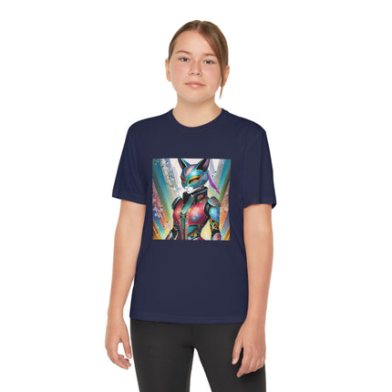 Cyberpunk Chic Youth Competitor Tee