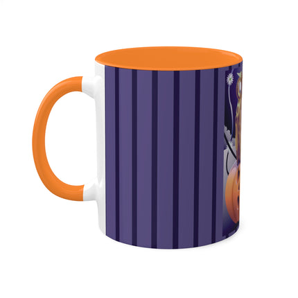 The Startled Pumpkin Colorful Mugs, 11oz