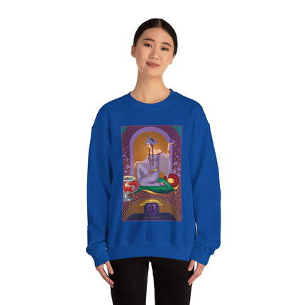 February & Amethyst (from the Gem Series) by Sofia Chiostri Heavy Blend™ Crewneck Sweatshirt