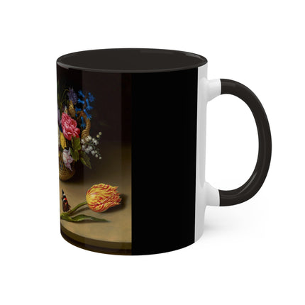 Flower Still Life by Ambrosius Bosschaert Colorful Mugs, 11oz
