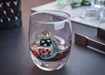 Japanese Woman by Keisai Eisen Whiskey Glass