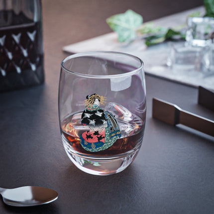 Japanese Woman by Keisai Eisen Whiskey Glass