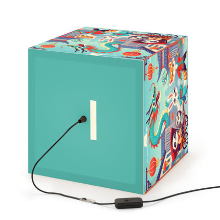 🐉🌟 The Little Dragon and Friends Light Cube Lamp – Friendship, Adventure & Storybook Charm