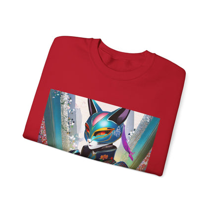 Cyberpunk Chic Unisex Heavy Blend™ Crewneck Sweatshirt