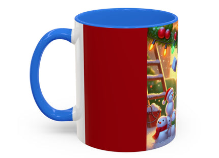 Naughty or Nice Kitten Christmas Colorful Mugs (11oz, 15oz)