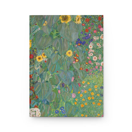 Farm Garden with Sunflowers by Gustav Klimt Hardcover Journal Matte