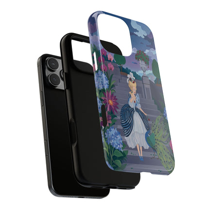 🦚🌸 The Peacock Garden Terrace Phone Case – Art Deco Floral Elegance