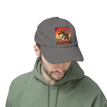 The Cunning Scavenger Unisex Distressed Cap