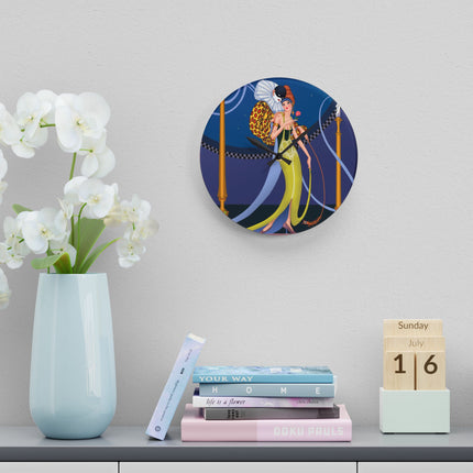 Smoke and Secrets Acrylic Wall Clock