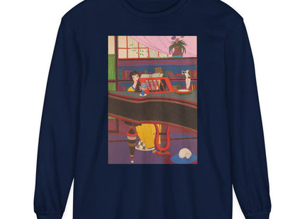 La Musique by Charles Martin Garment-dyed Long Sleeve T-Shirt