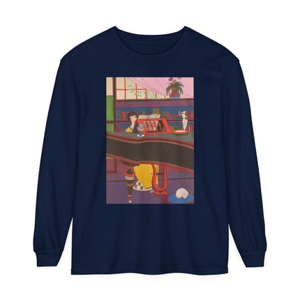 La Musique by Charles Martin Garment-dyed Long Sleeve T-Shirt