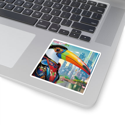 Cyber Toucan Chic Kiss-Cut Stickers (4 Sizes)