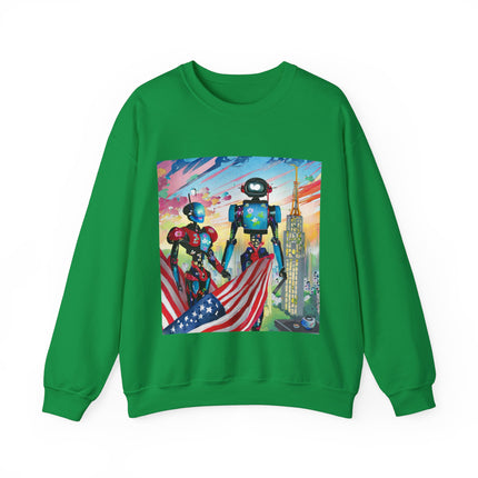 High Fashion Cyberpunk CIA Robots Unisex Heavy Blend™ Crewneck Sweatshirt