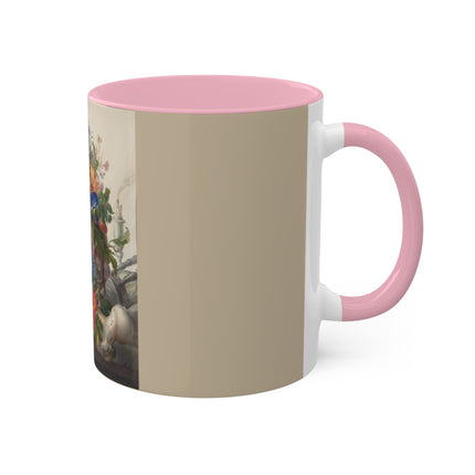 Vanitas Still Life by Herman Henstenburgh Colorful Mugs, 11oz