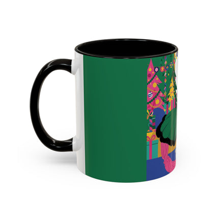 🎄🎁 The Emerald Christmas Belle Colorful Mug – Colorful Holiday Fashion Fantasy