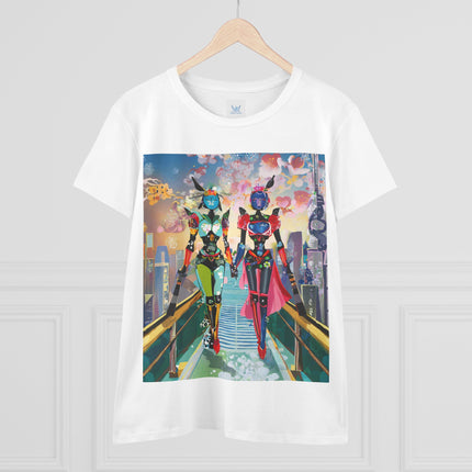 Cyber Punk Robot Models Cotton Tee