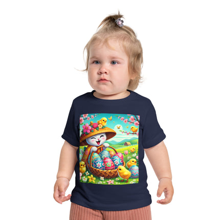Geisha Kitten’s Easter Delight Baby Short Sleeve T-Shirt