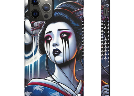 Geisha’s Black Ink Tears Phone Cases