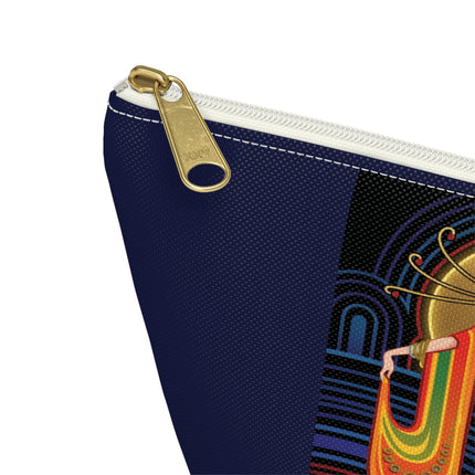 Art Deco Muse Cosmetic Bag – Elegant Poise & Golden Radiance