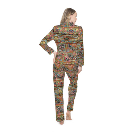 L'Ornement Polychrome by Albert Racine Women's Satin Pajamas (AOP)