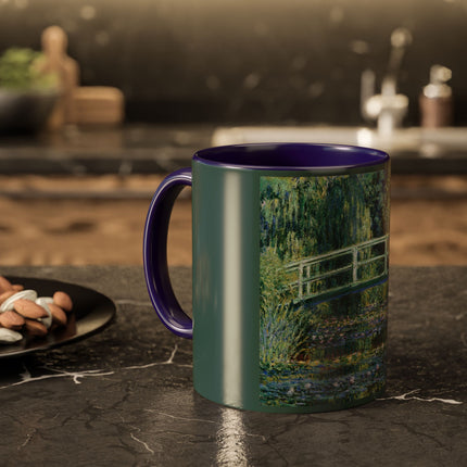 Water Lilies and Japanese Bridge by Claude Monet Colorful Mugs (11oz, 15oz)