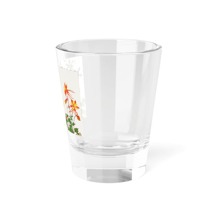 Aquilegia Flowers by Tanigami Kônan Shot Glass, 1.5oz
