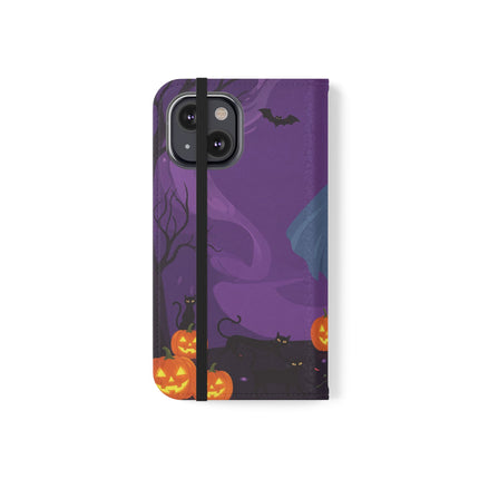 🎭🌹 The Harlequin Rose Masquerade Flip Case – Theatrical Halloween Romance
