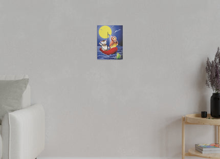 Embarking on a Moonlit Journey Matte Canvas, Stretched, 0.75"