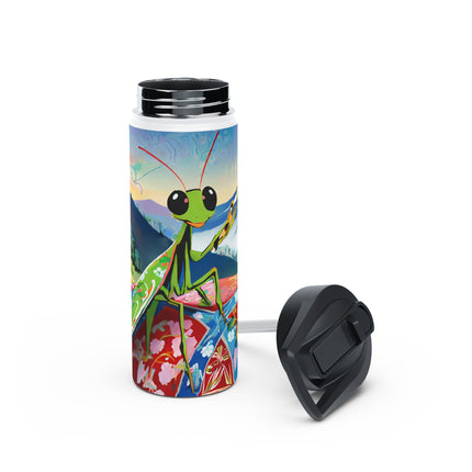 The Joyful Mantis Stainless Steel Water Bottle