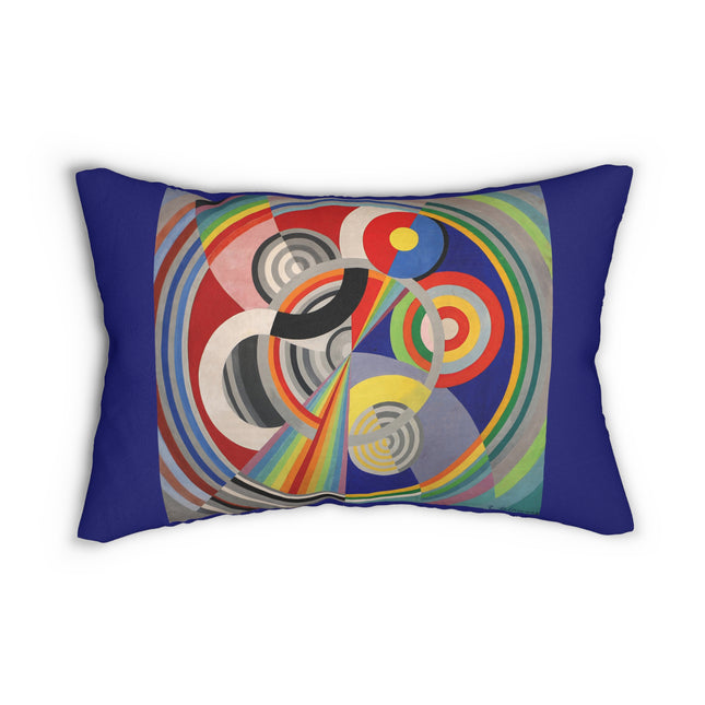 Rythme No. 1 by Robert Delaunay Spun Polyester Lumbar Pillow