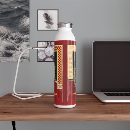 La décoration moderne dans le textile Pl. 3 by Gaston Charlet Slim Water Bottle