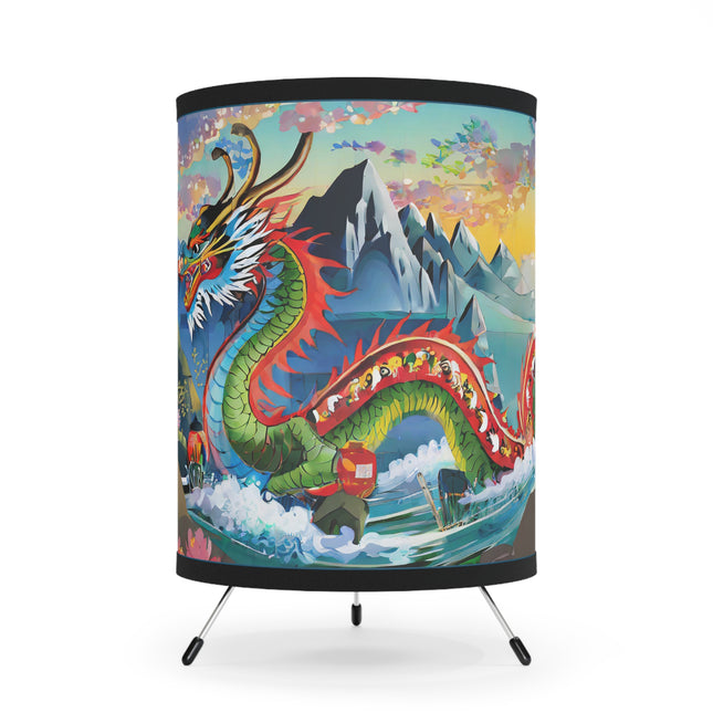 Chinese Dragon Tripod Lamp