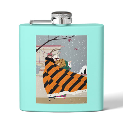 Snowfall Courtesan Flask – Whimsical Winter Elegance