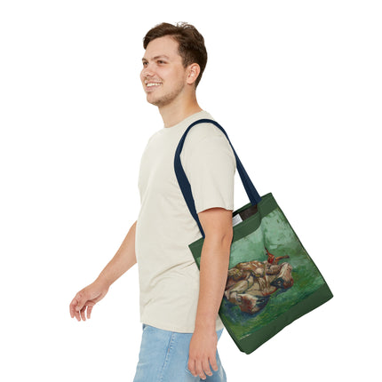 Crab on its Back by Vincent Van Gogh Tote Bag (AOP)