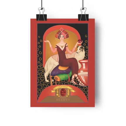 January & Garnet (from the Gem Series) by Sofia Chiostri Giclée Art Print