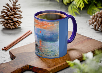 Sunrise by Claude Monet Colorful Mugs (11oz, 15oz)